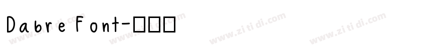 Dabre Font字体转换